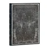 Cuaderno de tapa dura Midi rayado Acero Medianoche Paperblanks 12x18cm 120g/m²