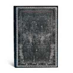 Cuaderno de tapa dura Midi rayado Acero Medianoche Paperblanks 12x18cm 120g/m²