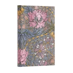 Cuaderno de tapa dura Mini rayado Morris Madreselva Rosa Paperblanks 9x14cm 85g/m²
