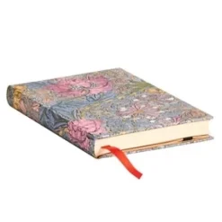 Cuaderno de tapa dura Mini rayado Morris Madreselva Rosa Paperblanks 9x14cm 85g/m²