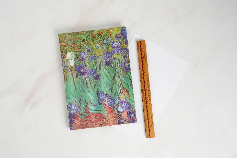 Cuaderno de tapa dura Mini liso Lirios de Van Gogh Paperblanks 9x14cm 85g/m²