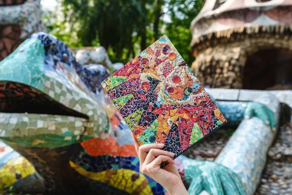 Cuaderno de tapa dura Mini rayado Sol de Gaudí Paperblanks 9x14cm 85g/m²