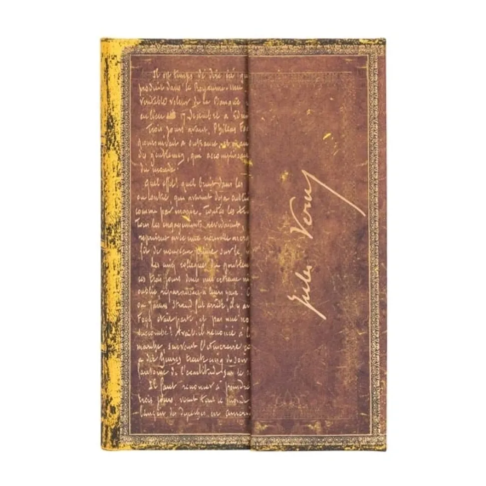 Cuaderno de tapa dura Mini rayado Verne, La Vuelta al Mundo Paperblanks 9x14cm 85g/m²