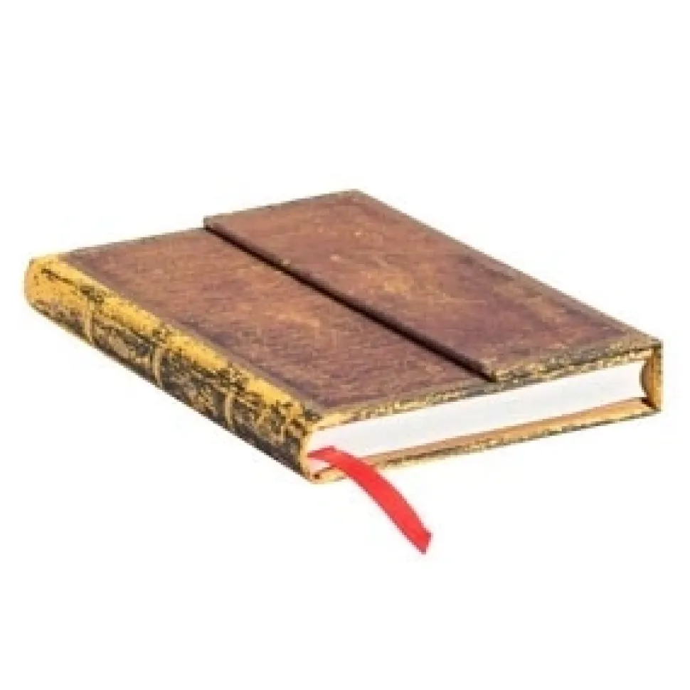 Cuaderno de tapa dura Mini rayado Verne, La Vuelta al Mundo Paperblanks 9x14cm 85g/m²
