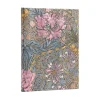 Cuaderno de tapa dura Ultra rayado Morris Madreselva Rosa Paperblanks 17,5x23cm 120g/m²
