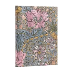 Cuaderno de tapa dura Ultra rayado Morris Madreselva Rosa Paperblanks 17,5x23cm 120g/m²