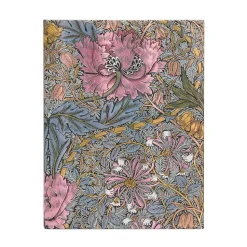 Cuaderno de tapa dura Ultra rayado Morris Madreselva Rosa Paperblanks 17,5x23cm 120g/m²