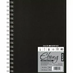 Cuaderno de viaje Sketch Book Negro Daler Rowney 180 g/m²