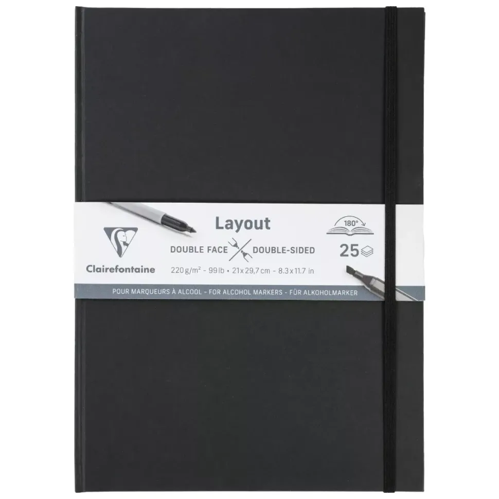 Cuaderno Dibujo Negro Clairefontaine 21x29cm