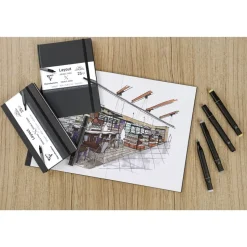 Cuaderno Dibujo Negro Clairefontaine 15x21cm