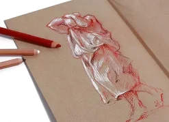 Cuaderno dibujo Sketchbook Kraft Clairefontaine 15x21cm