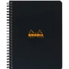 Cuaderno Espiral Cuadrícula Negro Rhodia A5