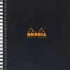 Cuaderno Espiral Líneas Negro Rhodia A5