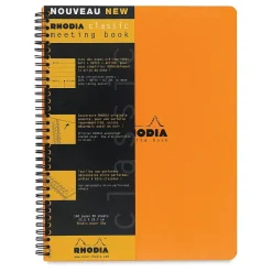 Cuaderno Espiral Meeting Book Naranja Rhodia A4