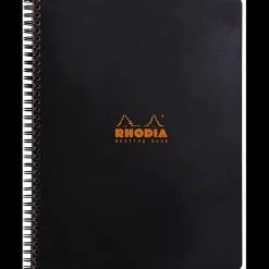 Cuaderno Espiral Meeting Book Negro Rhodia A4
