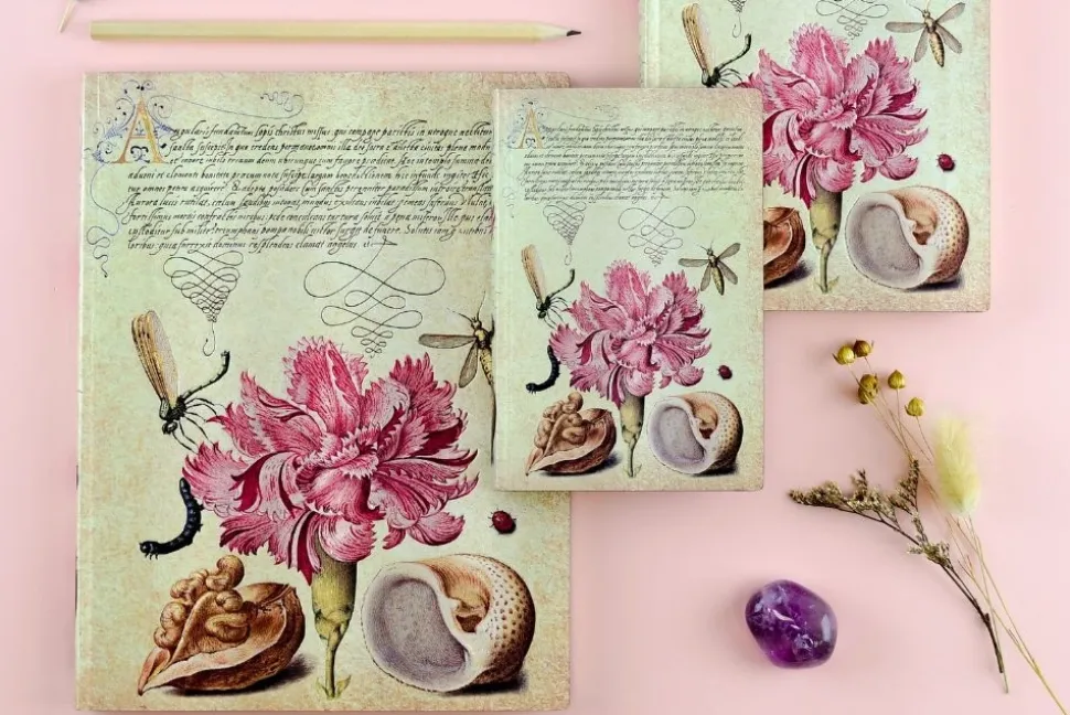 Cuaderno Flexi Ultra liso Clavel Rosa Paperblanks 17,5x23cm 100g/m²