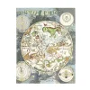 Cuaderno Flexi Ultra rayado Planisferio Celeste Paperblanks 17,5x23cm 100g/m²
