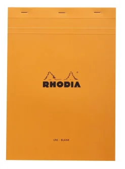 Cuaderno hojas lisas naranja A5 Rhodia