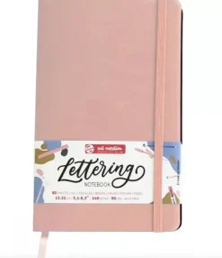 Cuaderno Lettering Rosa Pastel 140 g/m² 13x21cm Art Creation