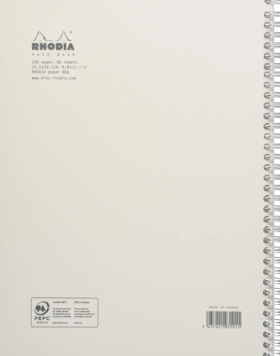 Cuaderno Líneas Blanco Plus Rhodia A4
