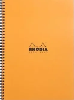 Cuaderno Líneas Naranja Rhodia A4