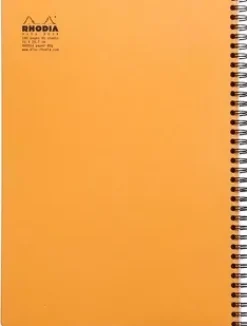 Cuaderno Líneas Naranja Rhodia A4