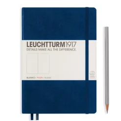Cuaderno Medium azul marino liso tapa dura Leuchtturm1917 A5