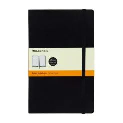 Cuaderno Negro Clásico Tapa Blanda Rayas 13x21cm Moleskine