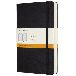 Cuaderno Negro Clásico Tapa Dura Rayas 13x21cm Moleskine