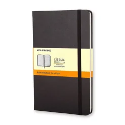 Cuaderno Negro Clásico Tapa Dura Rayas 9x14cm Moleskine