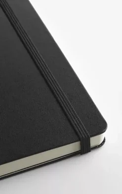 Cuaderno Negro Clásico Tapa Dura Rayas 9x14cm Moleskine
