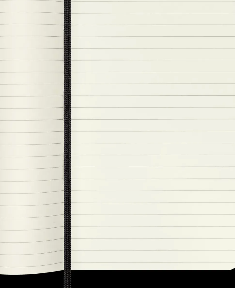 Cuaderno Negro Clásico Tapa Blanda Rayas 9x14cm Moleskine