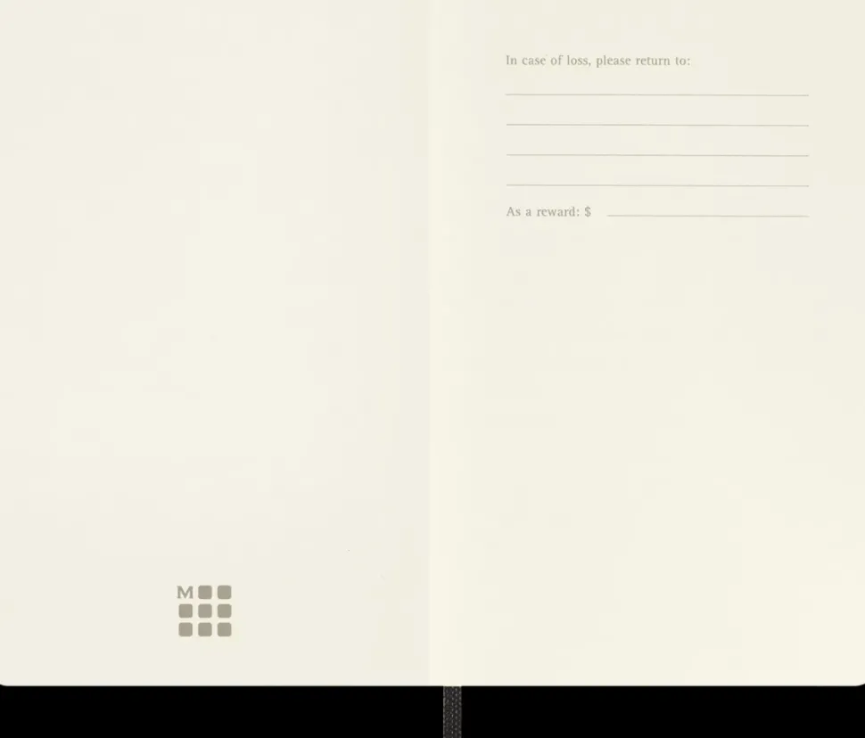 Cuaderno Negro Clásico Tapa Blanda Rayas 9x14cm Moleskine
