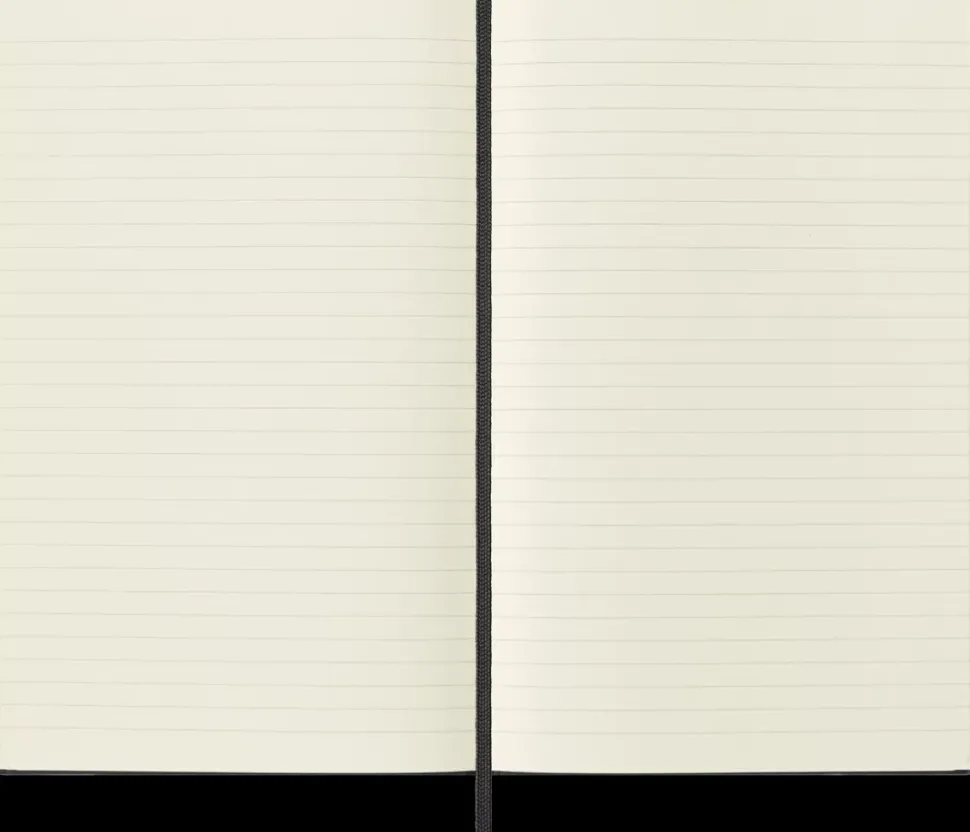 Cuaderno Negro Clásico Tapa Dura Rayas 19x25cm Moleskine