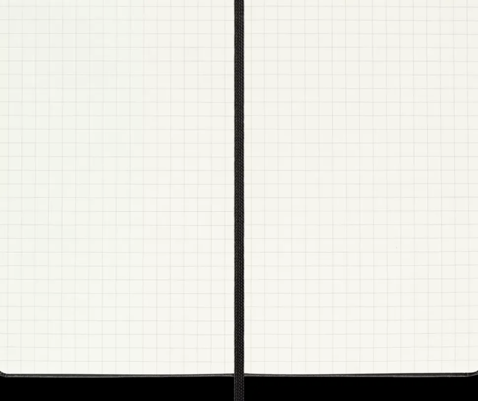 Cuaderno Negro Cuadriculado tapa dura Moleskine 9x14cm