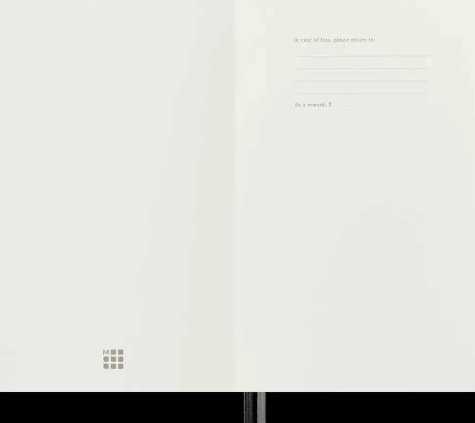 Cuaderno Negro Rayas tapa blanda Classic Moleskine 13x21cm