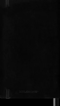 Cuaderno Negro Rayas tapa blanda Classic Moleskine 13x21cm
