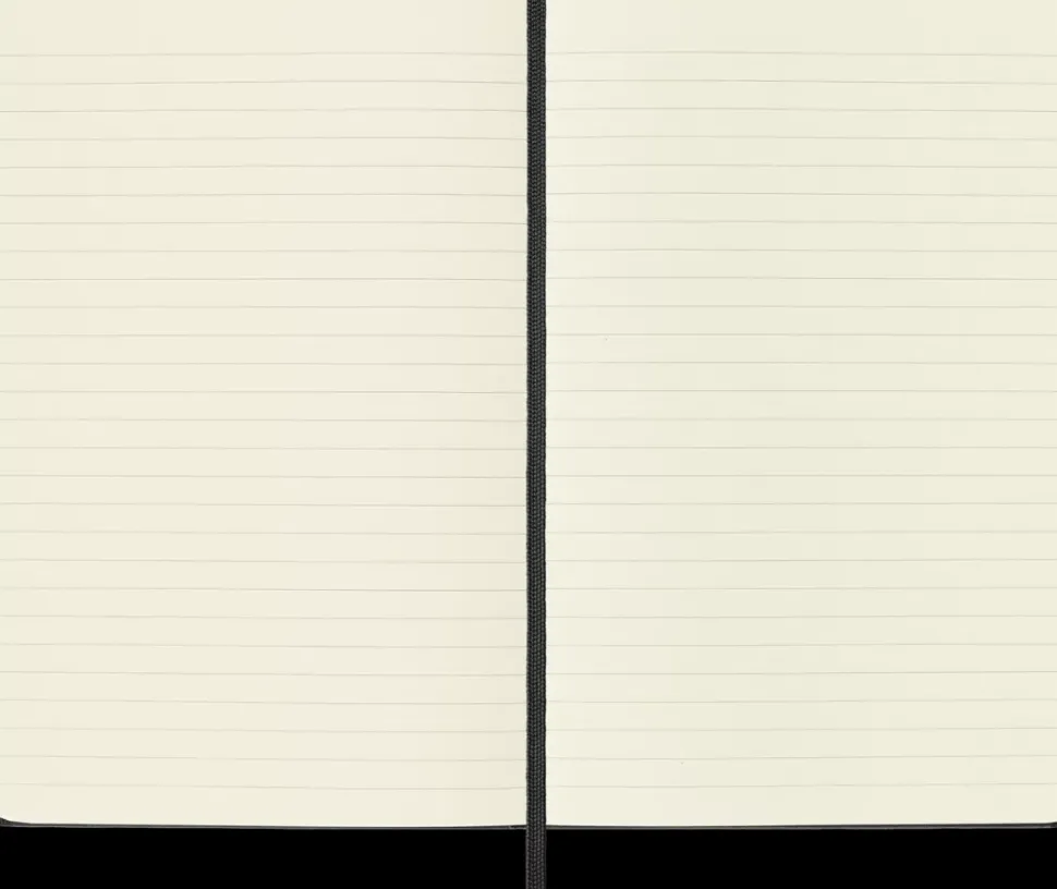 Cuaderno Negro Rayas tapa dura Moleskine 11,5x18cm