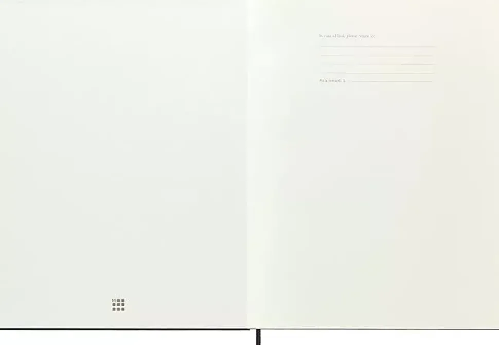 Cuaderno negro tapa dura cuadrícula Classic Moleskine 19x25cm