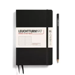 Cuaderno Paperback negro punteado tapa dura Leuchtturm1917 B6+