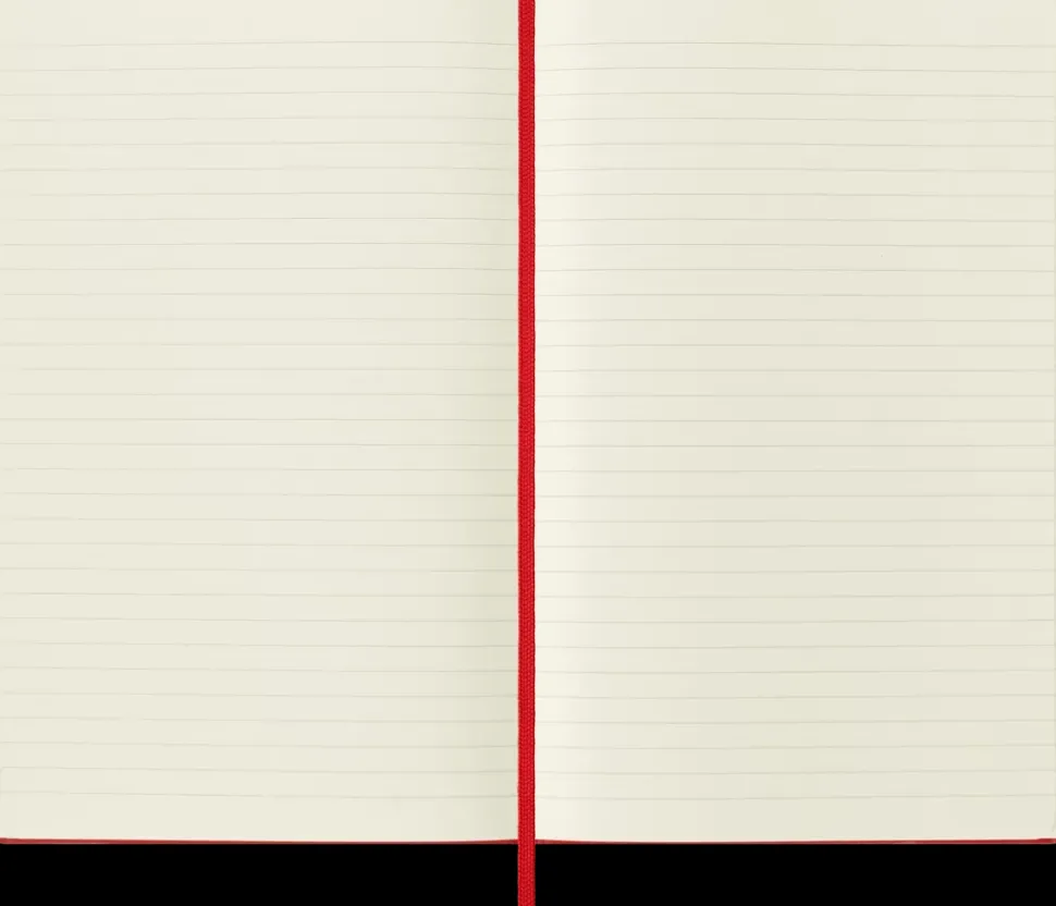 Cuaderno Rojo Clásico Tapa Dura Rayas 9x14cm Moleskine