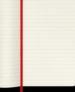 Cuaderno Rojo escarlata Clásico Tapa Blanda Rayas 9x14cm Moleskine