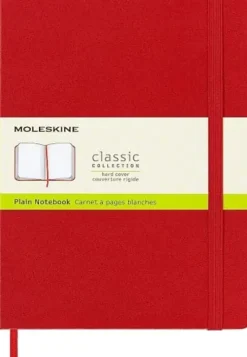 Cuaderno Rojo Escarlata Clásico Tapa Dura Lisa 13x21cm Moleskine
