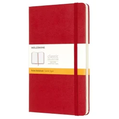 Cuaderno Rojo Escarlata Clásico Tapa Dura Rayas 13x21cm Moleskine