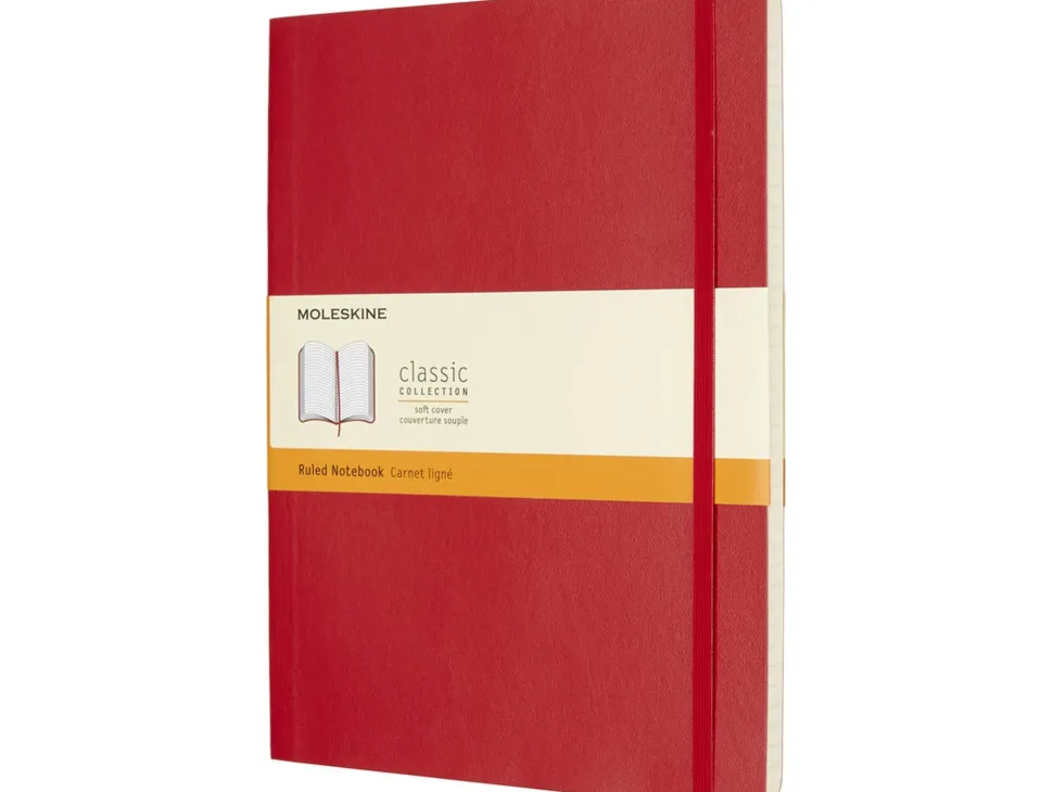 Cuaderno Rojo escarlata Clásico Tapa Blanda Lisa 13x21cm Moleskine