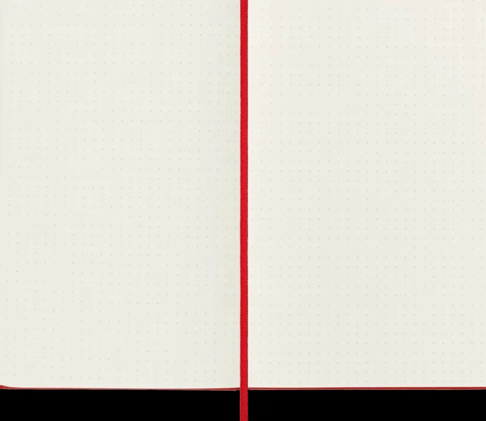 Cuaderno Rojo Puntos tapa dura Moleskine 13x21cm