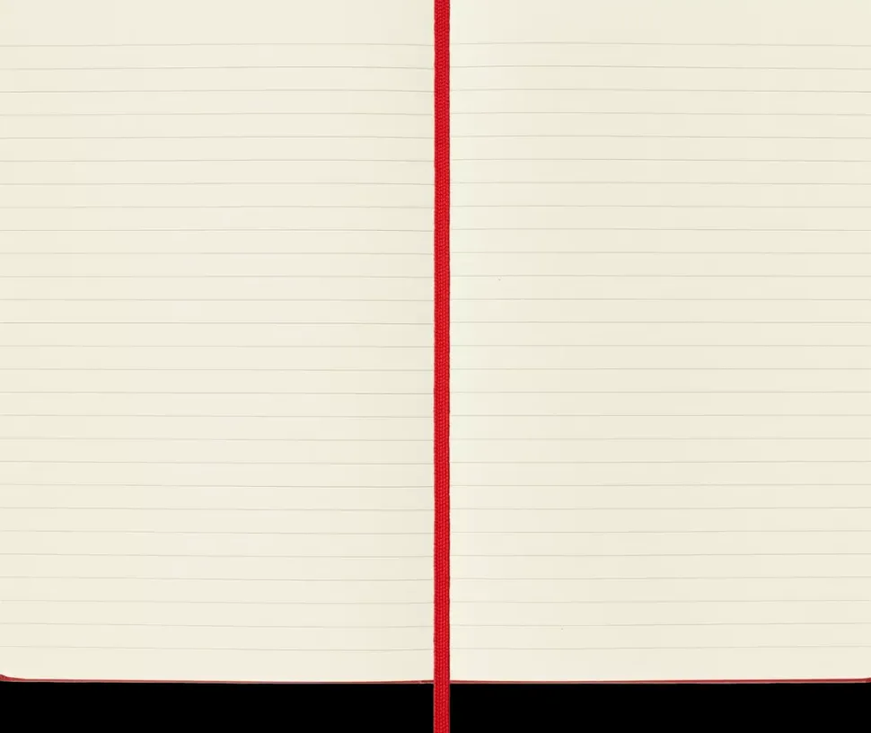 Cuaderno Rojo Rayas tapa dura Moleskine 11,5x18cm