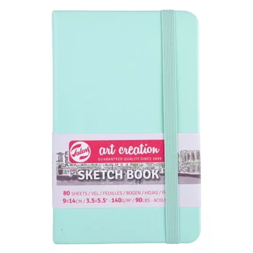 Cuaderno Sketch Book Menta Fresca 140 g/m² Art Creation 9x14cm