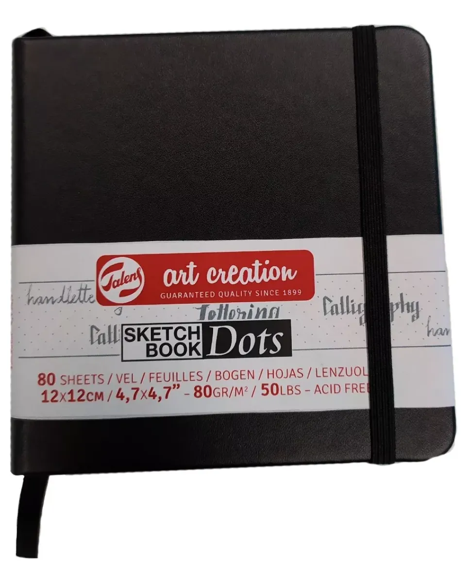 Cuaderno Sketch Book Dots 80g/m² Art Creation 12x12cm