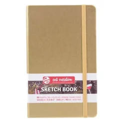 Cuaderno Sketch Book Oro Blanco 140 g/m² Art Creation 13x21cm
